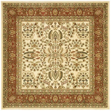 Safavieh Lyndhurst Square Area Rug, Ivory and Rust - 10 x 10 ft. LNH214R-10SQ